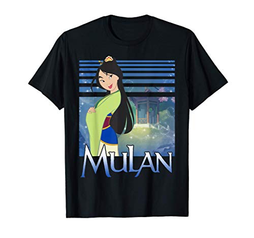 Disney Mulan Green Dress Sparkles Camiseta