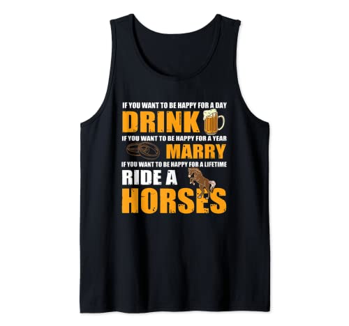 Divertido caballo caballo diseño herradura amor Camiseta sin Mangas