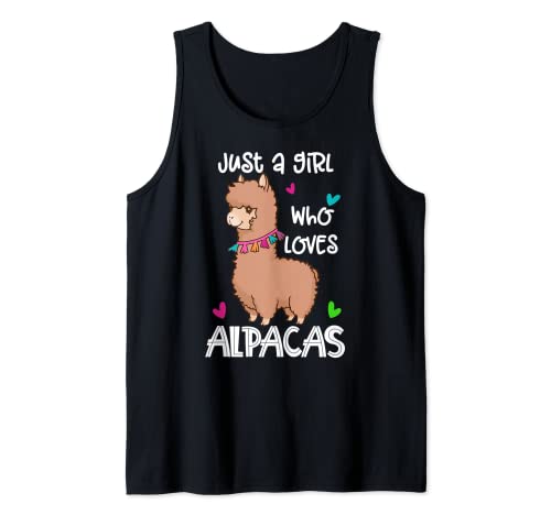 Divertido disfraz de alpaca de Lama – Just a girl who loves Alpacas Camiseta sin Mangas
