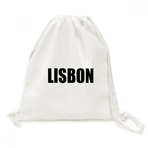 DIYthinker Viajes Nombre de Lisboa Portugal Ciudad de Lona morral del Lazo Bolsas de la Compra