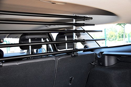 dobar Walky Barrier 62200 Separador Plegable para Maletero, para Perros, para Todo Tipo de Coches, 28-36 x 82-141 cm, Color Negro