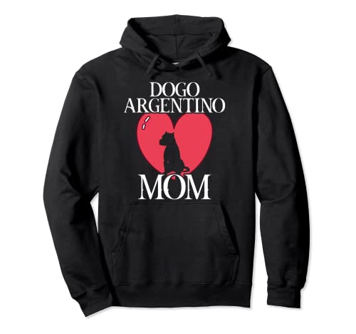 Dogo argentino mom perro perros mamá de perro pata Sudadera con Capucha