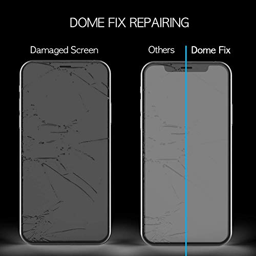 Dome Glass iPhone XR Protector Pantalla, 3D Borde Curvo Cristal Templado [Tecnología de Dispersión Líquida] Fácil de Instalar Kit por Whitestone para Apple iPhone XR