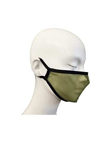 Domos Mascarilla Transparente Reutilizable Color VERDE CAQUI UNE0065 CWA17533 fabricada en España.… (Talla M)