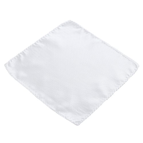 DonDon Pañuelos de bolsillo hombre de 21 x 21 cm para ocasiones especiales - Blanco