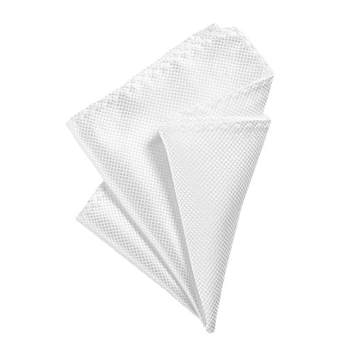 DonDon Pañuelos de bolsillo hombre de 21 x 21 cm para ocasiones especiales - Blanco
