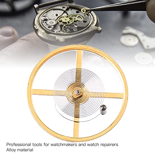 DONN Piezas de Reparación de Relojes, Rueda de Equilibrio de Reloj Profesional Hecha de Material de Aleación Rueda de Equilibrio de Movimiento de Reloj para Reparar el Reloj