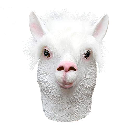 Doolland Alpaca - Máscara de látex para disfraz de Halloween