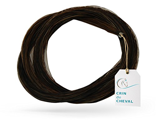 Dos madeja pelo de caballo para violín arco u otro uso - Calidad AAA - Procedencia Mongolia - 20 gramos - 77-78 cm - Negro