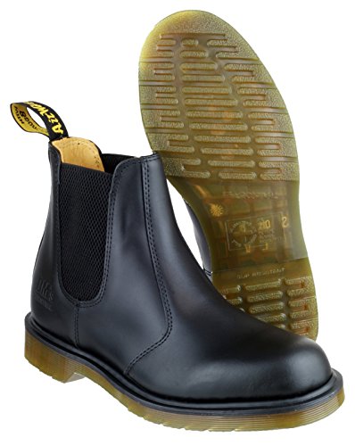 Dr. Martens Men's B8250 Slip On Dealer Leather Upper Boots Elastic secure fit 13 UK Black