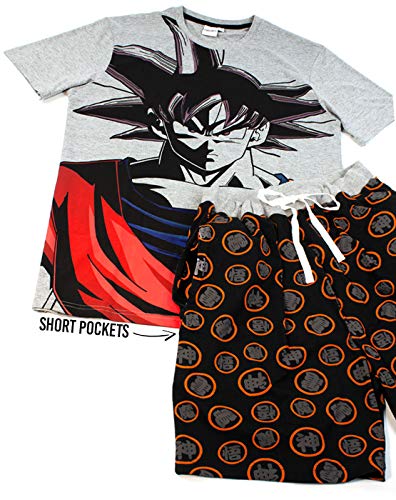Dragonball Z Goku Personaje Pijamas de Hombre Pijamas o Opciones de Pierna Corta M