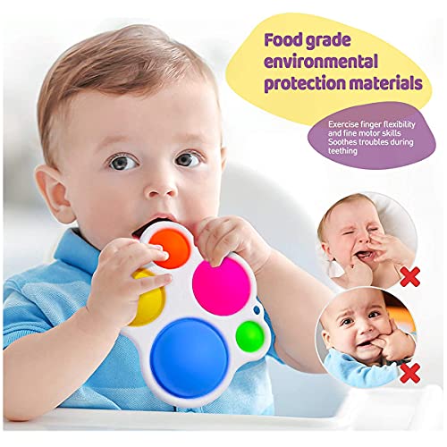 DZQRN Fidget Toys, Fidget Toy Push Bubble Colourful and Simple Anti Stress, Adecuado Juguetes a Partir de 6 Meses, Juguetes Bebés, Regalos