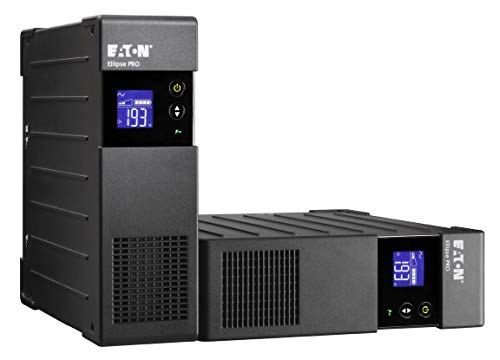 Eaton Ellipse PRO 1200 IEC - Fuente de alimentación ininterrumpida (SAI) 1200 VA con protección de sobrevoltaje (8 salidas IEC) y regulación de voltaje (AVR).