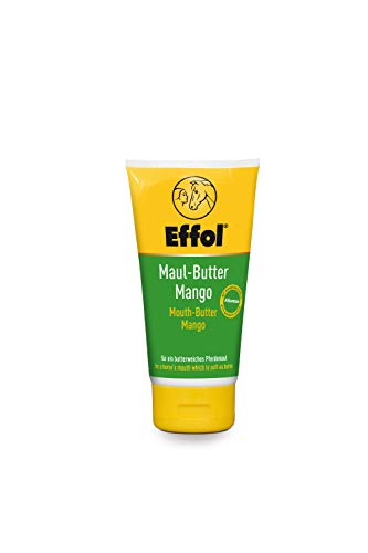 Effol Maul-Butter Mango, para una boca de caballo suave que proporciona más satisfacción al caballo y aumenta la calidad de equitación 150 ml.