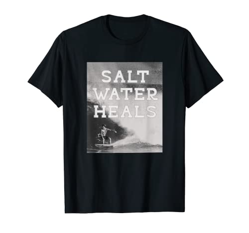 El agua salada cura la fotografía de surf Camiseta