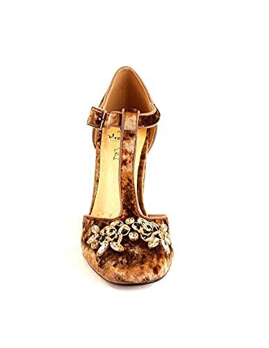 EL CABALLO Zapato de Fiesta Anzur, Mujer, Marrón, 37 EU