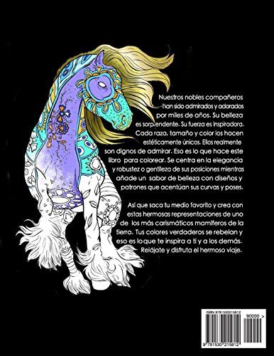 El Maravilloso Mundo De Los Caballos: Un libro de colorear para adultos