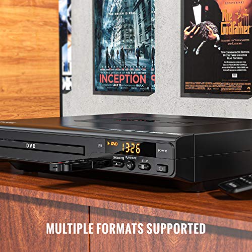 ELECTCOM - Reproductor de DVD para televisión con HDMI, para Smart TV, reproductor de DVD USB