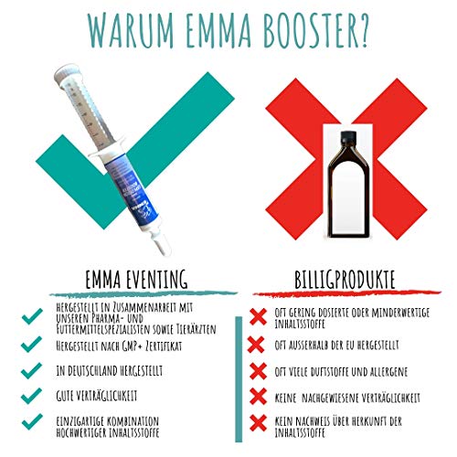 EMMA aminoácido y Vitamina E para Caballos Booster I Pasta Oral para el Suministro rápido de aminoácidos I apoya la construcción de músculo, el Rendimiento y la energía 3 Pieza