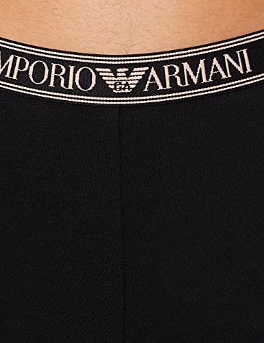 Emporio Armani Iconic Logoband Leggings, Negro, M para Mujer