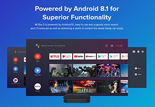 Enchen Mi TV Box S 4K Ultra HD Streaming Media Player Android 8.1 Conexión inalámbrica Estable rápida Versión Global de Audio Premium