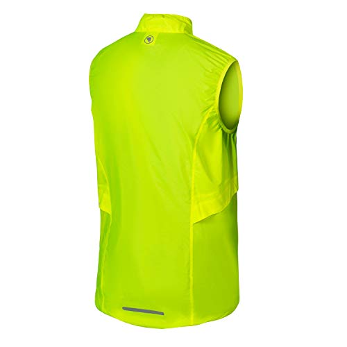 Endura Pakagilet - Chaleco de ciclismo para hombre, color amarillo