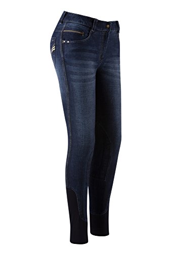 Equi-Theme/Equit'M 979680734 Texas Jeans, Unisex Adulto, Azul Vaquero/Beige, Talla única
