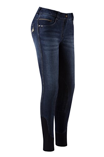 Equi-Theme/Equit'M 979680736 Texas Jeans, Unisex Adulto, Azul Vaquero/Beige, Talla única