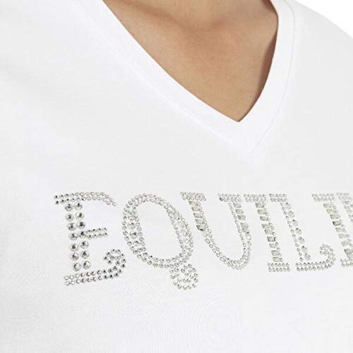 Equiline Camiseta para mujer Genessg, talla S, color blanco
