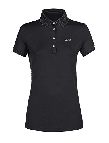 Equiline EQ_GLORYG - Polo para mujer (talla XXL), color negro