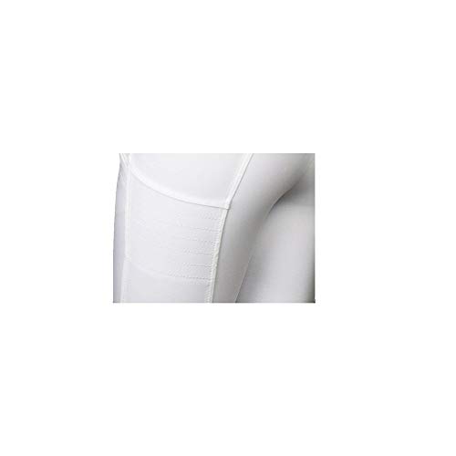 Equiline X Shape - Pantalón de mujer modelo Grip rodilla, Bianco (001), 46