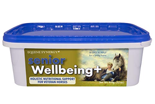 Equine Synergy Bienestar mayor + para la mejor salud y condición en tu caballo envejecido, con nutrientes esenciales para veteranos