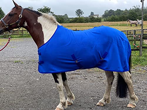 Equipride Alfombra de forro polar de 260 g/m² para Shetland, Pony Horse tamaño 3'0" a 7'0" azul real (6'0")