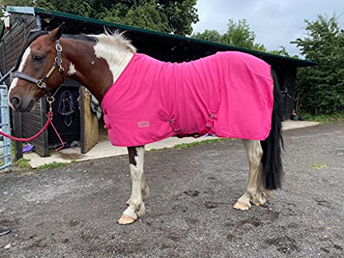 Equipride Alfombra de forro polar de 260 g/m² para Shetland, Pony Horse tamaño 3'0" a 7'0" rosa (4'3")