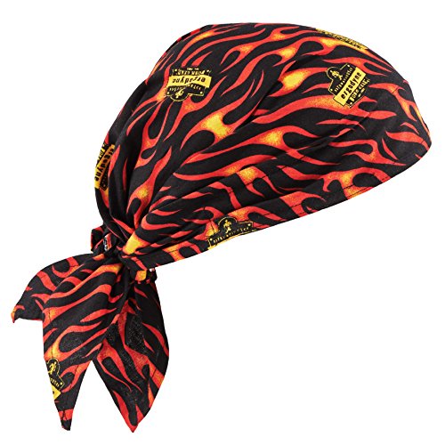 Ergodyne Chill-Its 6710 Evaporative Polymer Cooling Dew Rag, Flames
