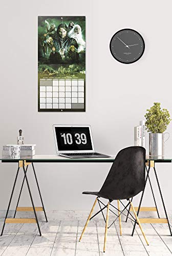 ERIK - Calendario de pared 2021 El Señor de los Anillos, 30x30 cm, Producto Oficial (Incluye póster de regalo)