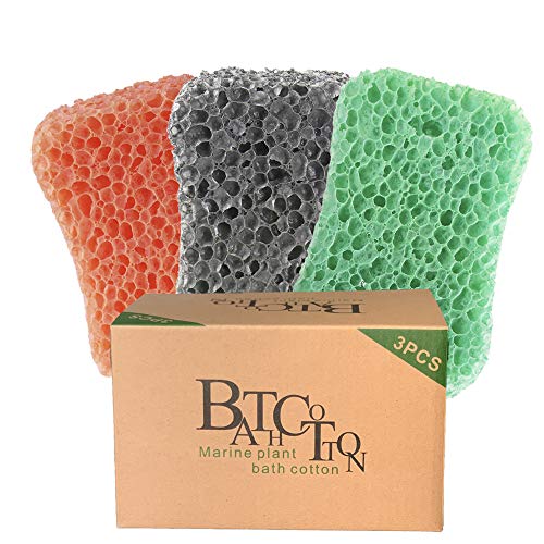Esponja de baño Paquete de 3 esponjas de ducha para limpiar Esponja corporal exfoliante