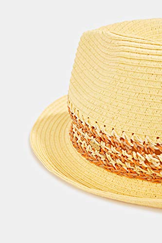 Esprit 050ea1p301 Sombrero de Panam, Amarillo, M para Mujer