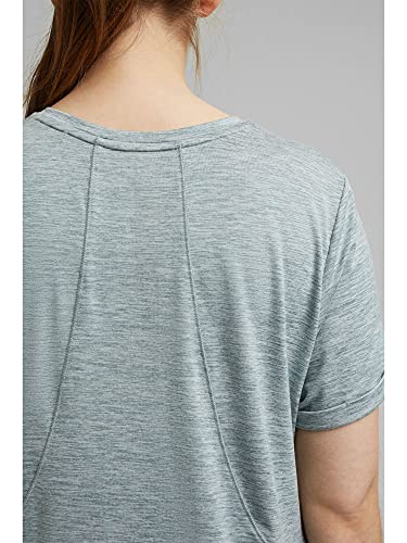 ESPRIT Sports RCS t-Shirt Edry Camisa de Yoga, 336/Dusty Green 2, 46 para Mujer
