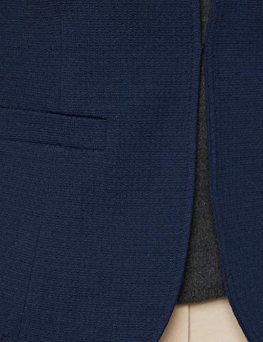 Esprit Taillierter Jersey-Blazer Chaqueta de Traje, Azul (Navy 400), XS para Mujer