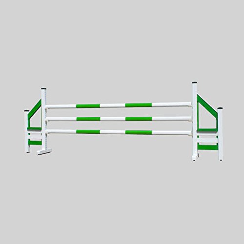 ESTRUCMADER - Obstáculo de hípica para Caballos Mod. Andalucia, Bicolor Blanco+Verde
