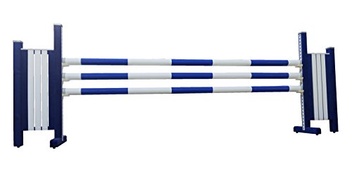 ESTRUCMADER - Obstáculo de hípica para Caballos Mod. Galicia, Bicolor Blanco+Azul