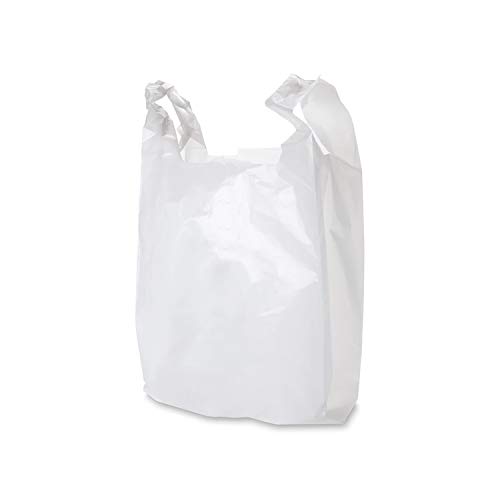 EUROXANTY® Bolsas de Plástico Tipo Camiseta | Alta resistencia | Reutilizables y Reciclables | Material Polietileno de Alta Densidad | Con Asas | Apta para Alimentos | 30 x 40 | 285/300 uds