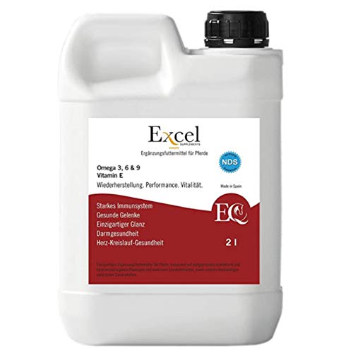 Excel Supplements Europe Excel EQ-5L | Aceite para Caballos | Omega 3 | Anti-inflamatorio | Salud del Caballo | Previene inflamación Articular | Cuidado del Caballo | Refuerza el Sistema inmune