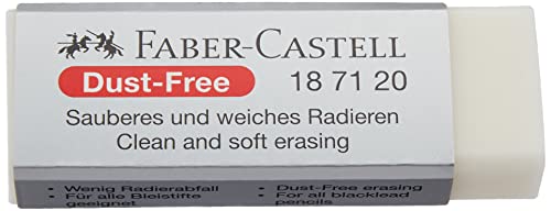 Faber-Castell DustFree - Goma de borrar, Gris, 1 unidad