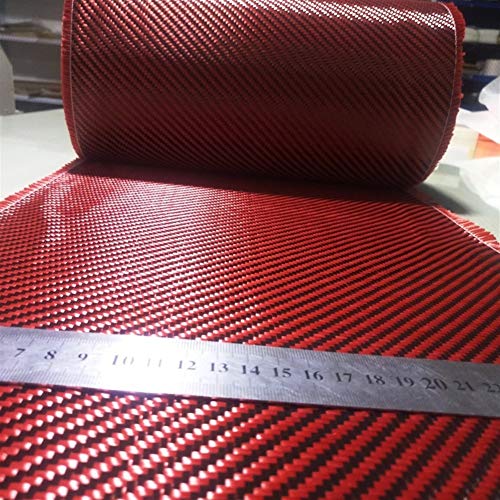 Fácil de instalar Red de Kevlar de fibra de carbono 3K Mixta Tela 200gsm 12" / 30 cm de ancho de la tela cruzada 2x2 híbrido de fibra de aramida Kevlar carbono Paño