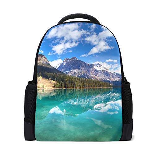 FANTAZIO - Abalorios para mochila, diseño de lago de esmeralda canadiense