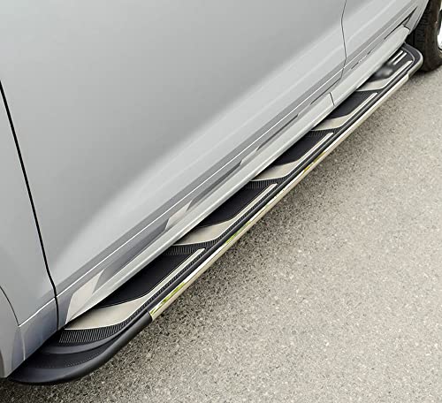 FANTE 2PCS estribos laterales estribos Nerf Bars laterales Protector de aluminio para Jaguar F-Pace 2016-2021
