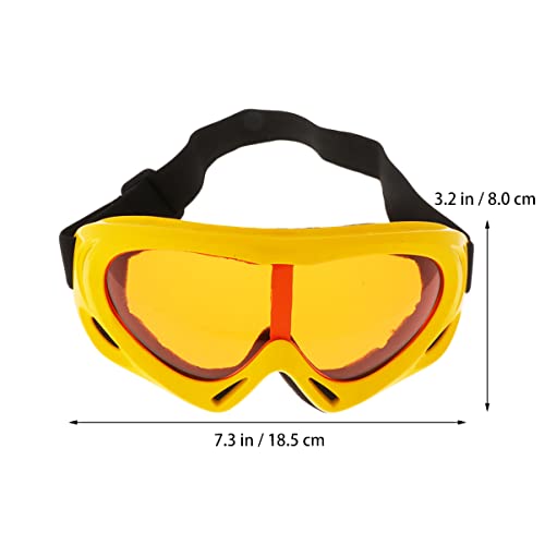 FAVOMOTO 1 Unid Gafas de deporte al aire libre Snowboard Gafas de esquí a prueba de viento Gafas de equitación para adultos y jóvenes niños (amarillo)