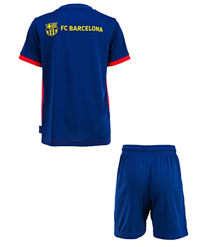 Fc Barcelone Conjunto Camiseta + Pantalones Cortos Barca - Colección Oficial Talla niño 8 años